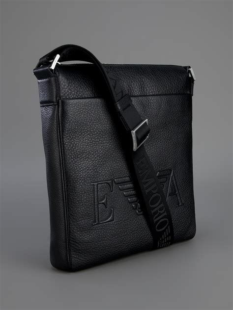 messenger bag giorgio armani men|emporio armani messenger bag.